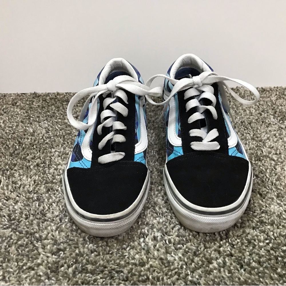 Black and Blue Van shoes